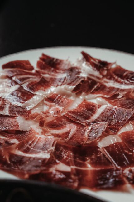 Jamon iberico ham at London Mayfair restaurant