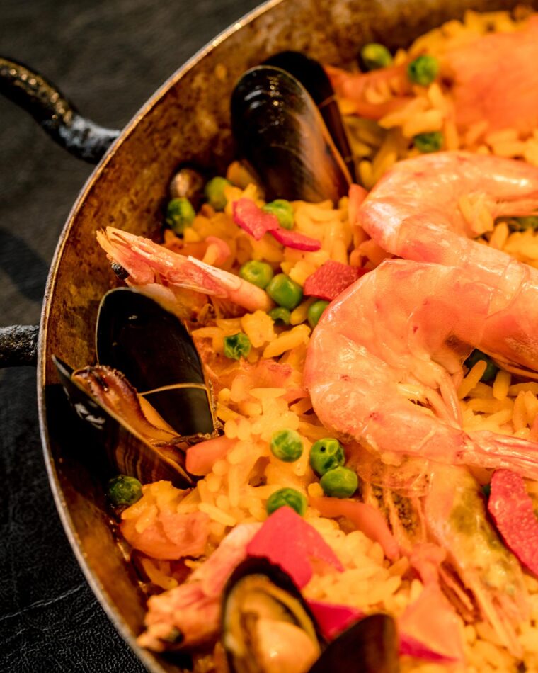 Paella London tapas bar seafood Marinara