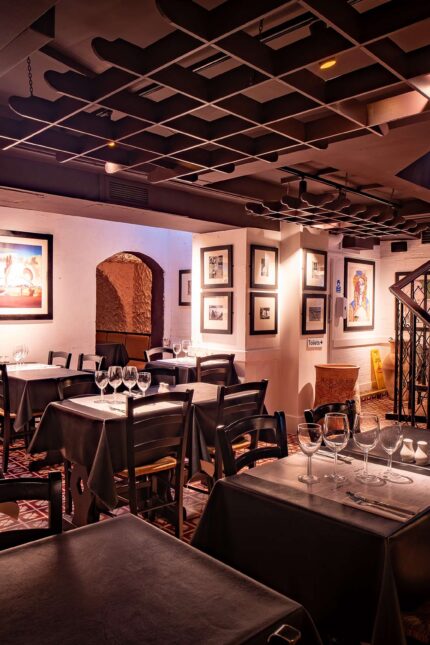 Tapas bar tables set for group party private event booking classic style Spanish